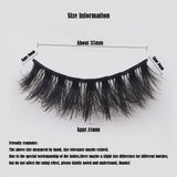 Eyelashes - 10 Pairs Pack Natural Wispy Faux Mink Curly 3D False Lashes Lightweight Fluffy Soft Volume Fake Lashes