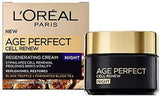 L'Oréal Paris Age Perfect Cell Renewal Revitalising Anti-Ageing SPF15 Day Moisturiser for Mature Skin, with Black Truffle, 50Ml