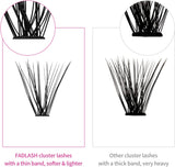 Cluster Lash Glue 10ML Lash Black Bond & Clear Bond Lash Cluster Glue for Individual Lashes Long Lasting Hold 48-72 Hours Waterproof Dual Sided Mascara Wand Bond 2 in 1…