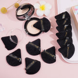 12 Pieces Triangle Powder Puff MAGEFY Makeup Puff Soft Powder Puffs for Face Eye Body Cosmetic Foundation Setting Powder Puff Makeup Tool (Black,Rose Red,White)