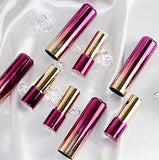 MIYKA 4 Pcs Lipstick Tubes Fashionable Empty Lip Balm Bottles DIY Makeup Containers for Travel Daily Life, Purple