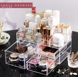 Acrylic Makeup Organizer, Skin Care Lipstick Holder, Dressing Table, Drawer Type Jewelry Storage.Dressing Table Holder Stackable or Free Standing Drawers Included. 2&3 Drawers (SF1168)