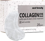 Under Eye Patches Eye Masks for Dark Circles and Puffiness 20 Pairs 40 Pcs [Med Beauty] (Silver Collagen)