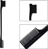 3 Pieces Styling Hair Brush Set, Slick Bristle Hair Brush, Rat Tail Comb Edge Brush for Edge & Back Brushing, Combing Slicking Hair for Women Girls