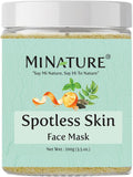 Mi Nature Spotless Skin Face Mask | 100G(3.5 Oz) | Neem, Tulsi, Orange Peel and Bentonite Clay| Dark Spots Removal | Clear and Spotless Skin