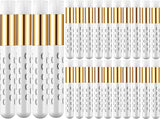 30Pieces Lash Shampoo Brushes,Eyelash Extension Cleanser Brush, Nose Pore Deep Cleaning Blackhead Peel off Remover Brush Tool Soft and Comfortable Facial Makeup Remover Cleansing Brushes Tools(White Lashes)