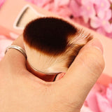 Ducare Makeup Brushes Foundation Kabuki Brush Synthetic Professional Buffing Stippling Liquid Cream Blending Mineral Powder Makeup Tools (Rose Golden and White)