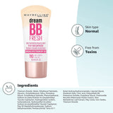 Maybelline New York Dream Fresh BB Cream, Light/Medium, 1 Fluid Ounce (Packaging May Vary)