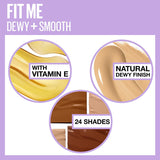 Maybelline New York Fit Me Dewy and Smooth Luminous Foundation - Soft Honey