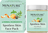 Mi Nature Spotless Skin Face Mask | 100G(3.5 Oz) | Neem, Tulsi, Orange Peel and Bentonite Clay| Dark Spots Removal | Clear and Spotless Skin