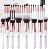 Ducare Makeup Brushes Set Professional 27Pcs Premium Synthetic Kabuki Foundation Blending Face Powder Blush Concealers Eye Shadows Make up Kit White,1.0 Count