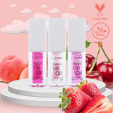 Gloristic | Magic Lip Oil | Color Changing Lip Oil | Vitamin Rich Ultra Moisturizing | Halal | Vegan | Long-Lasting | (Peach) (Grape)