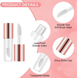 1.2ML Empt Lip Gloss Tube, Clear Mini Refillable Lip Balm Bottles Transparent Lipstick Containers for Lip Samples Portable DIY Containers Vials with Lipbrush and Cover for Travel and Home Use (Black, 34)