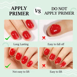 TOMICCA Gel Nail Polish- Red Color Gel Nail Polish Soak off Nail Lamp Nail Art Manicure Salon DIY at Home, 8Ml