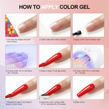 Coscelia 40 Pcs Gel Nail Polishes Kit with 36W LED U V Nail Lamp Curing Gel Polish Set with Popular Gel Nail Polish Base Top Coat Gel Nail Set DIY at Home,Nail Manicure Tools for Nail Design