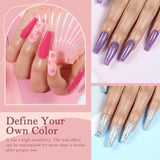 COSCELIA Gel Nail Polish Set with 36W LED U V Nail Lamp and 12 Colors Gel Polish with Base Coat Glossy Coat Soak off Gel Nail Decoration and Basic Manicure Tools for DIY Nail Art Salon Design