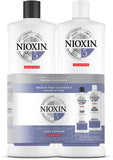 NIOXIN System 5 Duo Pack, Cleanser Shampoo + Scalp Therapy Revitalising Conditioner (1L + 1L), for Chemically Treated Hair with Light Thinning