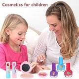 My First Jimmgor 21 PCS Mermaid Makeup Toys Kit, Princess Makeup Kit, 3 Years Old+, Girls Birthday Gifts, Fostering Girls Interest in Make-Up and Enhancing the Pursuit of Beauty.