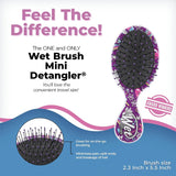 Wet Brush Osmosis Mini Detangler - Sparkling Sea Life - Detangling Travel Hair Brush - Ultra-Soft Intelliflex Bristles Glide through Tangles with Ease - Protects against Split Ends and Pain-Free