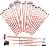 MAANGE Makeup Brush Set 23 Pcs Makeup Brushes Premium Synthetic Make up Brushes Professional Face Powder Blush Pointed Eyeshadow Blending Brush Kit, Graduation Gift (Champagne)