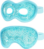 Luxtude Gel Eye Mask 2PCS, Reusable Cooling Masks for Sleeping, Hot Cold Ice Pack, Frozen Compress Puffiness/Dark Circles/Headaches/Migraines/Eye Bags/Stress Relief (Blue) 2000 Counts