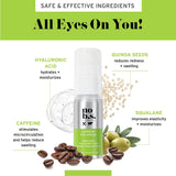 No B.S. Skin Care Caffeine Eye Cream with Hyaluronic Acid and Plant Based Squalane. Firming under Eye Cream for Dark Circles and Crows Feet Wrinkles. Puffy Eye Treatment for Rapid Results.