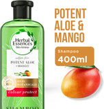 Herbal Essences Sulphate-Free Potent Aloe + Eucalyptus Cleansing Shampoo for Scalp Balance, 400Ml