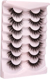 Onlyall Lashes Mink False Eyelashes Natural Wispy Lashes Soft Faux Mink Lashes Fluffy False Lashes 16MM A04