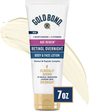 Gold Bond Age Renew Retinol Overnight Body & Face Lotion, with Retinol & Peptide Complex, 7 Oz.