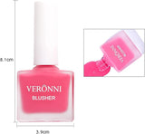 VERONNI Fruit Juice Liquid Blusher for Cheeks,Vegan Face Cream Blush Glow Makeup,Waterproof Long Lasting Blushes,Cruelty-Free for a Shimmery Finish (404)