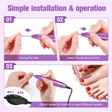 SUBAY 20000RPM USB Portable Electric Nail Drill Machine,Compact Electric Nail File for Acrylic Nails,Gel Nails,Dip Powder Nails,Manicure Pedicure Tools E File Nail Drill Come with 6Pcs Nail Drill Bits and Sanding Bands for Salon Home Use ,Pink