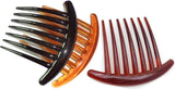 Women'S French Twist Combs Plastic Side Hair Comb with Seven Tooth - Set of 6 (3 Colors, Each 2Pcs)