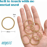 Toddler Girls Mini Hair Ties, Ponytail Holders No Crease 1 Inch Tiny Hair Bands Hair Accessories for Kids Baby Fine Hair 2Mm 100Pcs by Hoyols (Light Blonde)