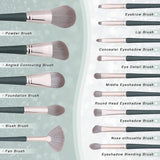 Makeup Brushes, 14Pcs Premium Synthetic Makeup Brush Set, Professional Foundation Brushes Powder Concealers Eye Shadows Brush Makeup Brush Set