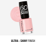 Rimmel London 60 Seconds Super Shine Nail Polish, 262 Ring a Ring O Roses 8Ml