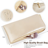 Makeup Brushes 15 Pcs Champagne Gold Makeup Brush Set Professional Premium Synthetic Make up Brush for Foundation Blending Powder Blush Concealers Eye Shadow Brushes with Travel Makeup Bag