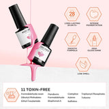 Modelones 12 Colors Gel Nail Polish Kit Starter with U V Light 48W LED Nail Dryer Lamp/Mirror & Matte Top and Base Coat/Essential Manicure Tool/Rhinestone Gems Natural Skin Tone Nail Art DIY Salon