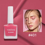 VERONNI Fruit Juice Liquid Blusher for Cheeks,Vegan Face Cream Blush Glow Makeup,Waterproof Long Lasting Blushes,Cruelty-Free for a Shimmery Finish (401)