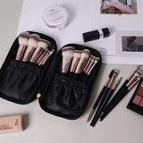 Makeup Brushes with Case, MAANGE 18 Pcs Professional Makeup Brush Set Premium Synthetic Face Kabuki Brush Kit Foundation Powder Eyeshadow Make up Brushes Set Christmas Gift (Pinkgold)