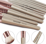 Makeup Brushes MAANGE 15 Pcs Makeup Brush Set with Makeup Sponge and Brush Cleaner Premium Synthetic Make up Brushes for Powder Foundation Blush Eyeshadow Concealers Professional Kabuki Brushes