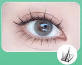 A"LAHUI 3 Pack Anime Eyelashes, Manga Lashes, Cosplay False Lashes, Individual Cluster Extension Lashes, Mixed Styles (3 - Three Steps)