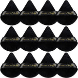 12 Pieces Triangle Powder Puff MAGEFY Makeup Puff Soft Powder Puffs for Face Eye Body Cosmetic Foundation Setting Powder Puff Makeup Tool Black