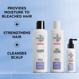 NIOXIN System 5 Trio Pack, Cleanser Shampoo + Scalp Therapy Revitalising Conditioner + Scalp and Hair Treatment (150Ml + 150Ml + 50Ml), for Chemically Treated Hair with Light Thinning