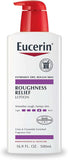 Eucerin Roughness Relief Body Lotion, Unscented Body Lotion for Dry Skin, 16.9 Fl Oz Pump Bottle