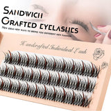 10Mm Black Volume Cluster Eyelash Extension Individual False Lashes