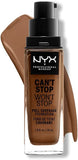 NYX Professional Makeup Can'T Stop Won'T Stop Full Coverage Liquid Foundation - 17 Cappuccino