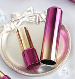 MIYKA 4 Pcs Lipstick Tubes Fashionable Empty Lip Balm Bottles DIY Makeup Containers for Travel Daily Life, Purple