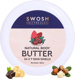 SWOSH Natural Body Butter Cream 100 GM with Shea Butter and Cocoa Butter Suits All Skin Type.