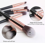 Makeup Brushes Set, 20 Pcs Professional Travel Make up Brushes, Foundation Eyeshadow Blush Brush, Kabuki Blending Concealers Face Powder Eye Makeup Brush Sets（Black Gold)