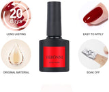 VERONNI Red Glitter Nail Polish Colorful Diamond Gel Nail Polish Sparkly Shiny Reflective Gel Nail Art Manicure Soak off UV LED Gel Polish Salon DIY（11）